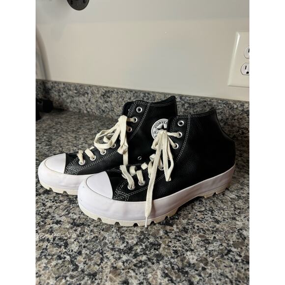 Converse Shoes - Converse Leather High Top Sneakers